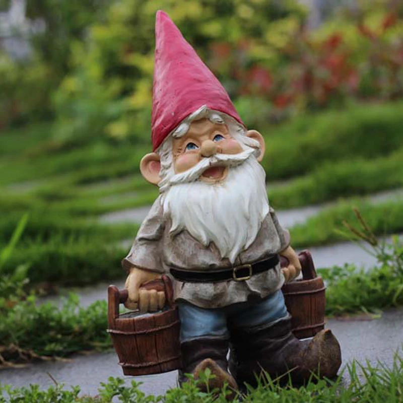 30cm duży rozmiar ogród żywica stary człowiek Gnome Elf figurka dziedziniec Dwarf posągi dom ogród ozdoby zewnętrzne ozdoby