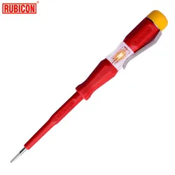 Japan RUBICON Electrical Tools RVT-211 Test Pencil 220~250V LED Voltage Tester Pen Diameter 3.0mm Slotted VDE Approved