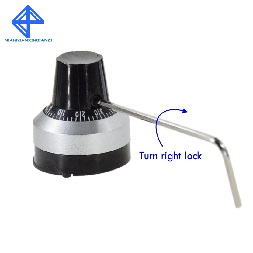 3590S-2-203L 3590S 20K ohm Precision Multiturn Potentiometer 10 Ring Adjustable Resistor + Turns Counting Dial Rotary Knob