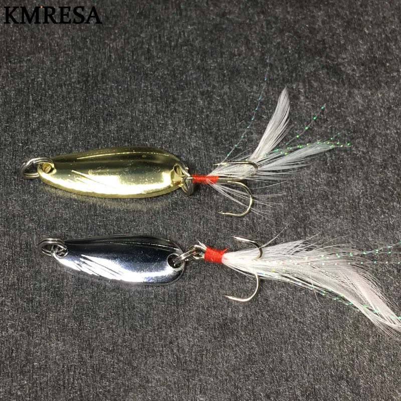 1pcs Metal 3g/5g Fishing Lures Wobbler Spinner Bait Spoon Artificial Bass Hard Sequin Paillette Metal Steel Hook Lures