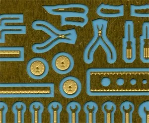 1:24 Scale Mechanic Tools Connectionless Photoetch 1pc Packing