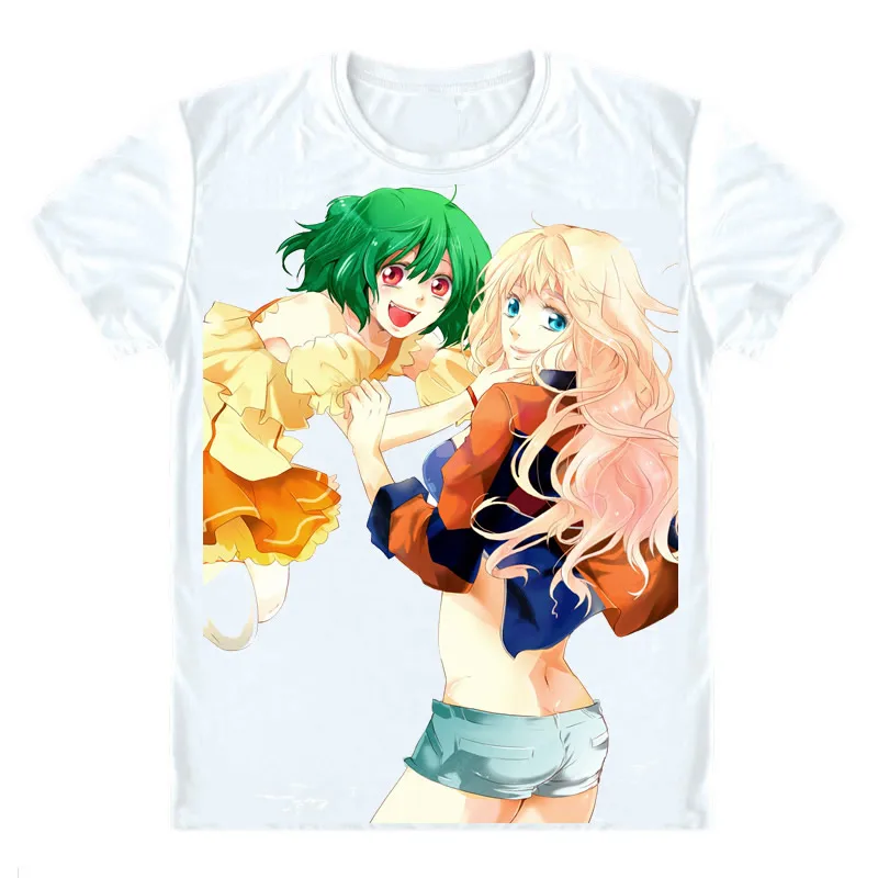 Macross Frontier T-Shirts Multi-style Short Sleeve Shirts Makurosu Furontia Sheryl Nome Ranka Lee Alto Saotome Cosplay Shirt