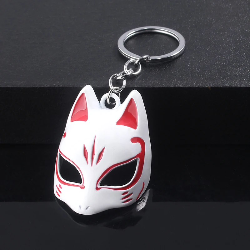 

SG Natsume's Book of Friends Fox Mask Keychains Pendants Persona 5 Yusuke Kitagawa Cat Teacher Car Keyring Men Jewelry Gift