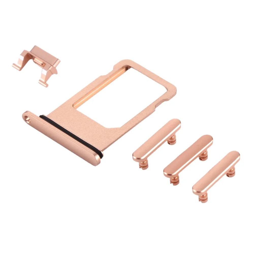 IPartsBuy New Card Tray + tasto di controllo del Volume + pulsante di alimentazione + chiave vibratore interruttore muto per iPhone 8 Plus tre colori disponibili