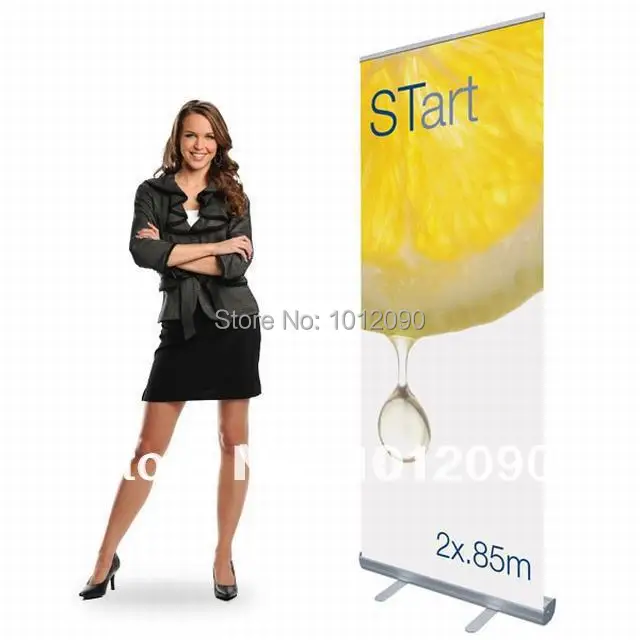 200X80cm Economy Aluminum Roll up Banner  Aluminium alloy Pull up Banner  Economy Banner Stand