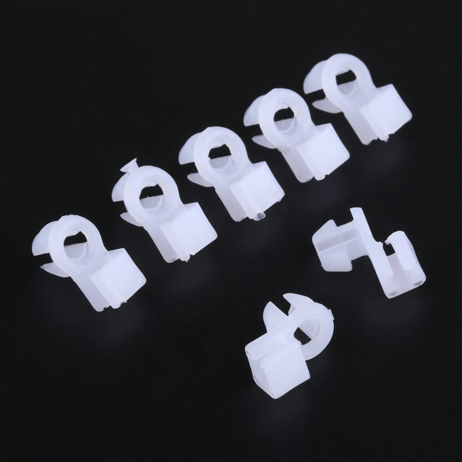 100x Universal Auto Door Round Head Lock Rod Clip Side Bumper Fender Panel Clips Plastic Rivet Fasteners Retainers Car Wire Clip