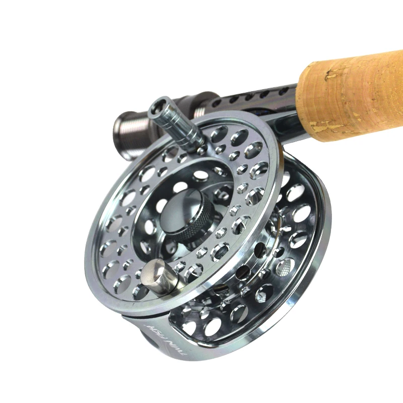 3/4 5/6 7/8 9/10 WT Aluminum Fly Fishing Reels CNC-machined Large Arbor Fly Reel 2+1BB 1:1 For Trout Fishing Accessories