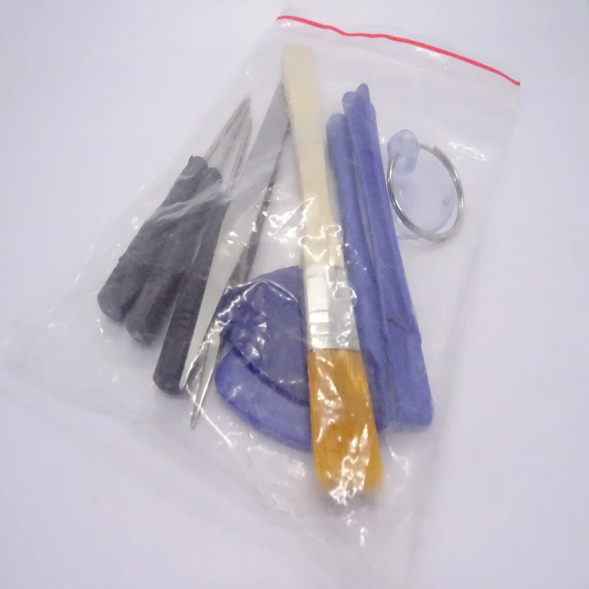 Venda quente 10 em 1 kit de ferramentas de reparo do telefone móvel spudger pry ferramenta de abertura ferramentas de reparo lcd com 2.0mm \ 0.8mm estrela chaves de fenda