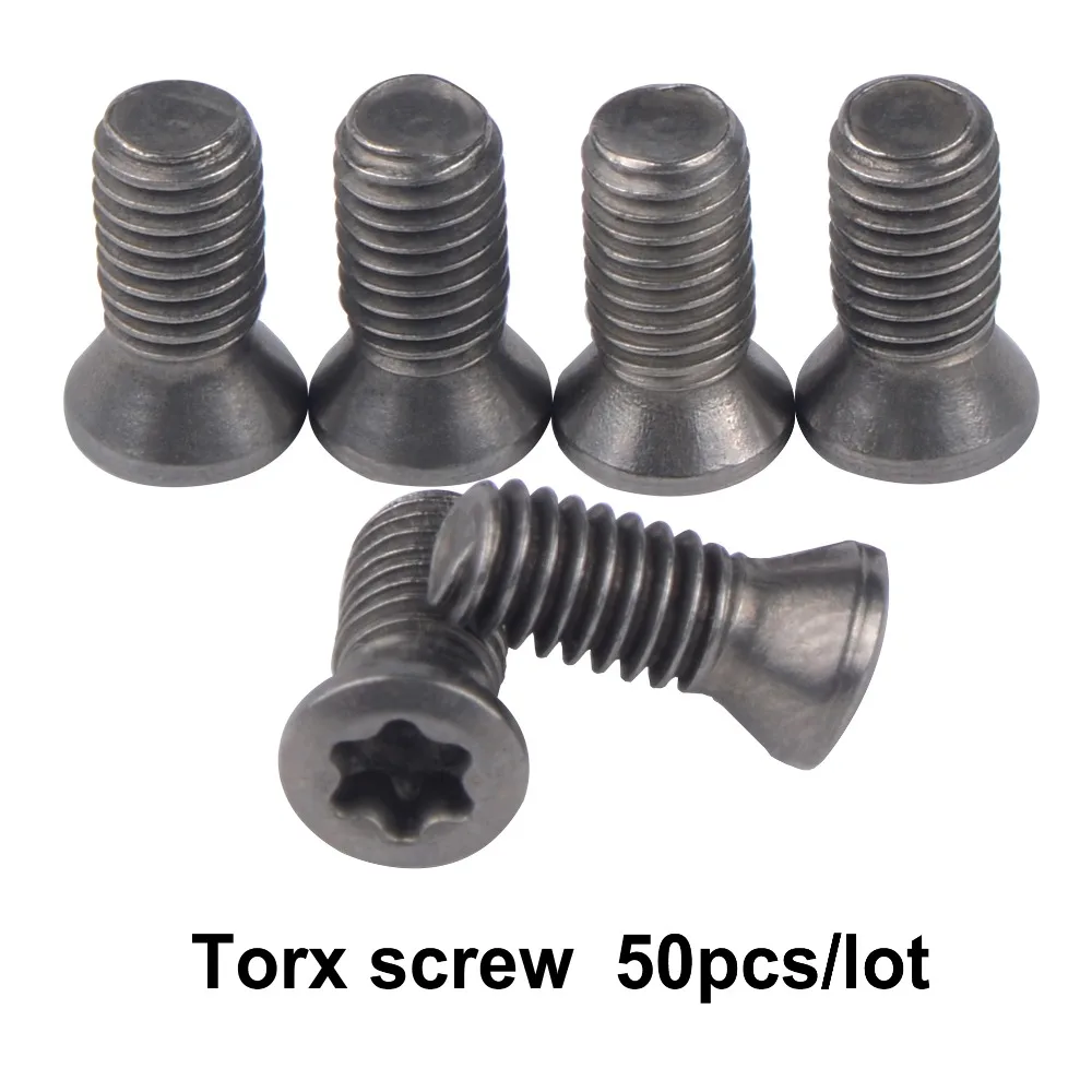 Alloy Steel Torx Parafuso para Carbide Turning Inserções Torno Cnc Ferramenta Acessório 129 M1.8 m2 M2.5 m3 M3.5 m4 m5 m6 50 Pcs por Lote