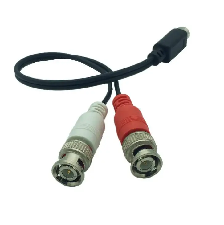S-Video 4Pin Nam 'Y' cáp (4-Pin S-VHS Nam để Hai BNC Nam Kết Nối) 0.25 m