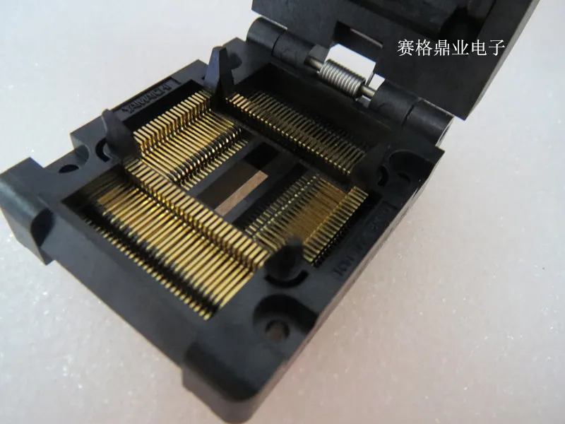 Clamshell 100%New&Original IC51-1004-814-19 QFP100/TQFP100/LQFP100  IC Burning seat Adapter testing seat Test Socket test bench