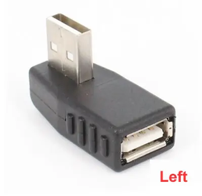 Переходник USB 2.0 A (штекер)/USB 2.0 A (разъем), с соединением под углом 90 градусов, поворотом в 4 направления, надежность и устойчивость в работе, для ноутбуков, ПК