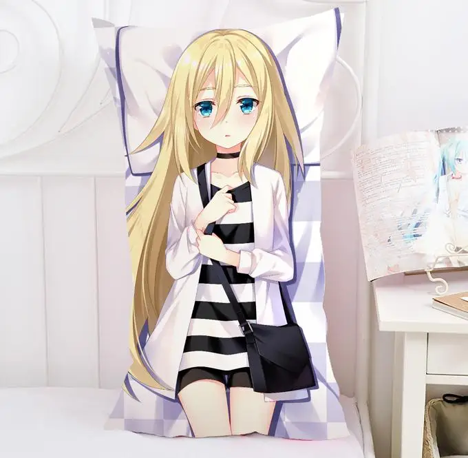 

Anime Cartoon Angels of Death Hugging ectangle Pillow Case Pillow Cover Pilllowcase Cushion Gift