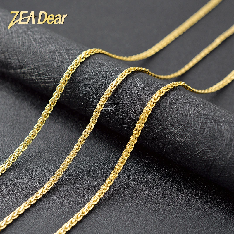 

ZEA Dear Jewelry Vintage Jewelry Link Chain Necklace Copper Necklace For Women Dubai Fashion Jewelry For Party Jewelry Findings