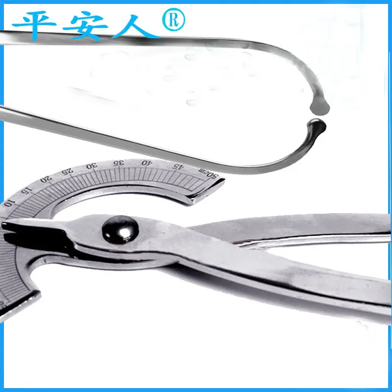 Medical stainless steel inner and outer diameter pelvis measuring instrument measuring ruler