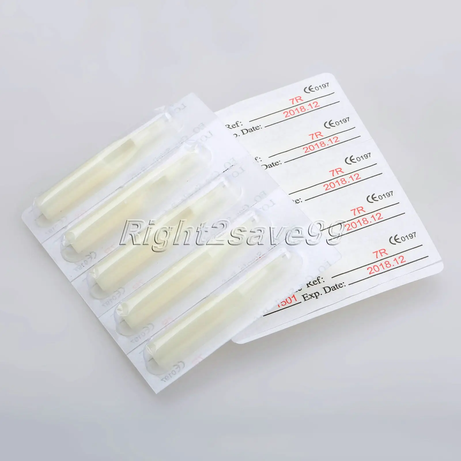 50Pcs 9RT Disposable Plastic Tattoo Tips Round Sterile Tattoo Needle Nozzles Tube For Tattoo Permanent Makeup Machine