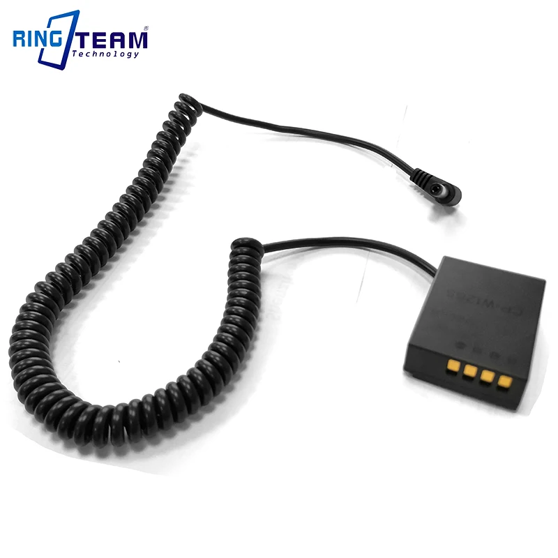 W126S CP-W126 DC Coupler Connector Coiled Cable DC5521 for Fujifim Camera X-T3 T2 T1 A1 A2 A3 E1 E2 Pro1 Pro2 T10 HS33 HS35 HS50