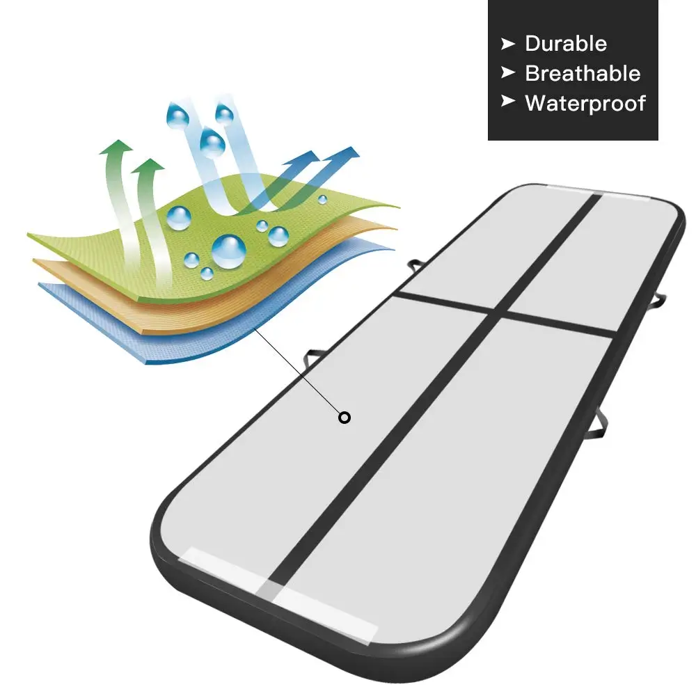 에어 트랙, 가족용 팽창식 에어 트랙, 바닥 홈 체조 텀블링 매트, 팽창식 체조 에어, 10 피트 3 미터 길이