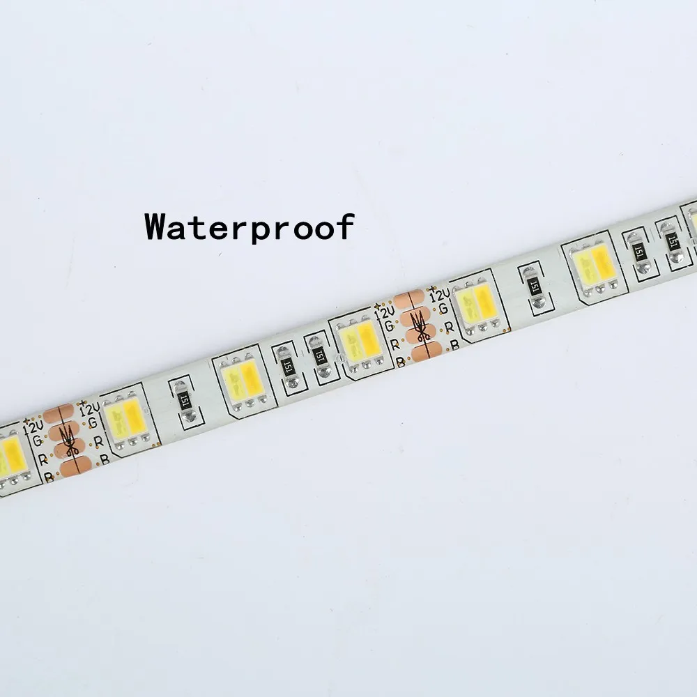 Imagem -05 - Fita de Led Branco Duplo Cct Temperatura com 5050 v 12v 5m um Chip com Branco Quente e Branco Frio 60led m