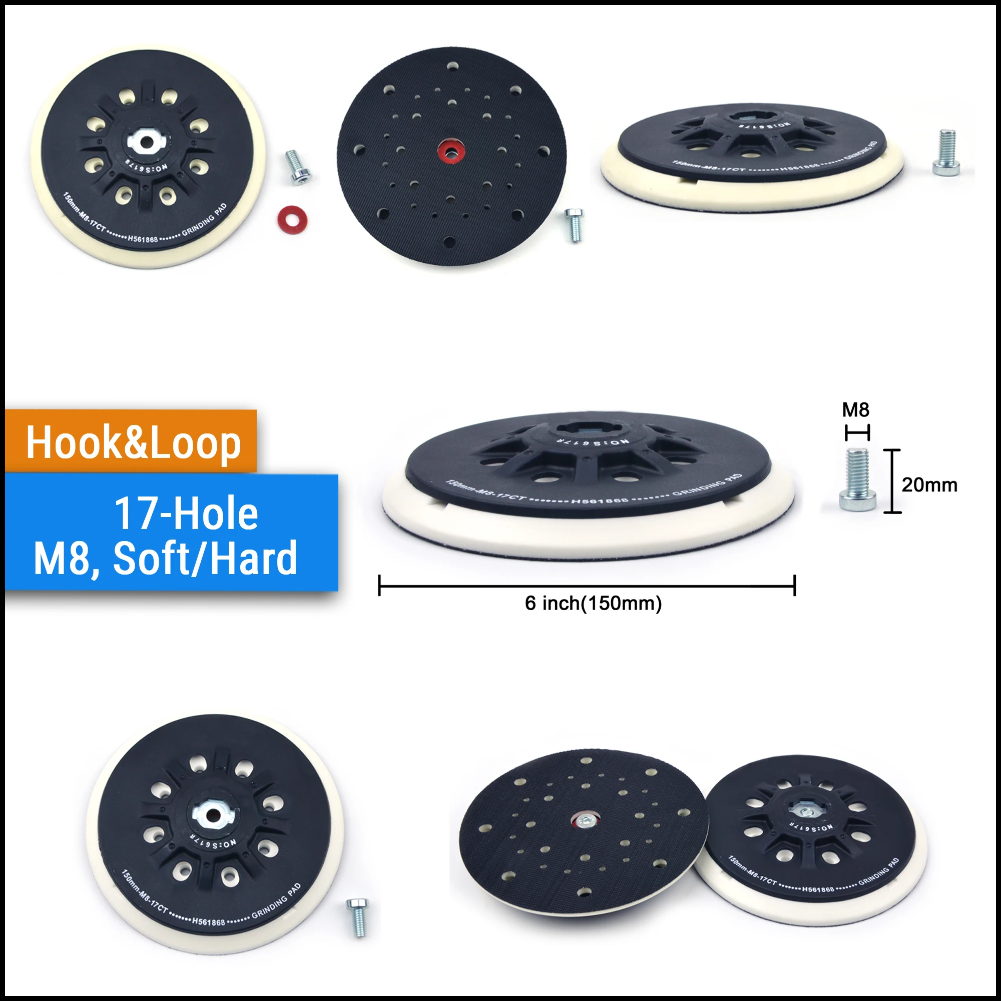 1/1. 2/1. 5 zoll Alle Arten Zurück-up Schleifen Pads für Schleif Schleifpapier Schleif Scheiben für Holzbearbeitung Kleine Bereich Polieren