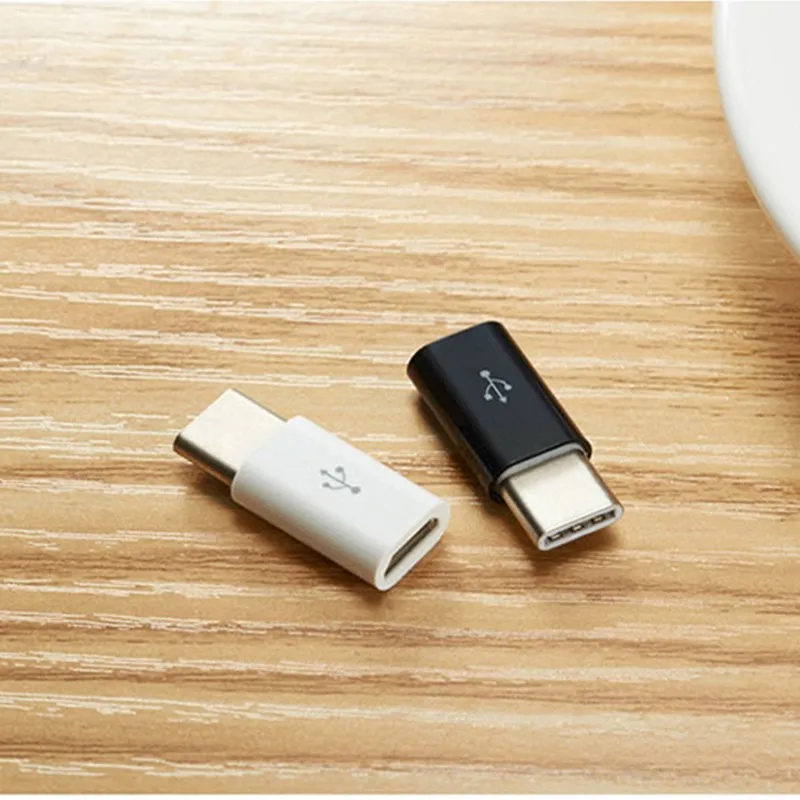 4Pcs Mini USB 3.1 Type C Male to Micro USB Female Adapter Converter Connector Charging Data Sync Transfer for Xiaomi for Huawei