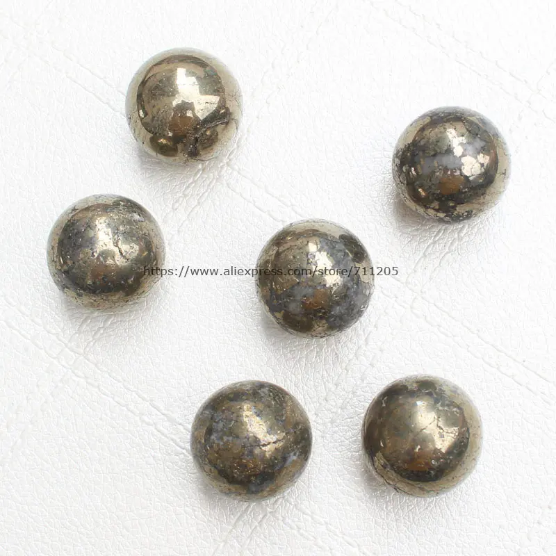 1Pcs ,Natural Pyrite Smooth Ball beads ,25mm/30mm , For DIY Jewelry Making, pendant,necklace