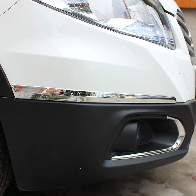 For Suzuki S-Cross Crossover 2014 2015 2016 2nd Generation ABS Chrome Front+Rear Bumper Body Eyelid Strips Cover Trim