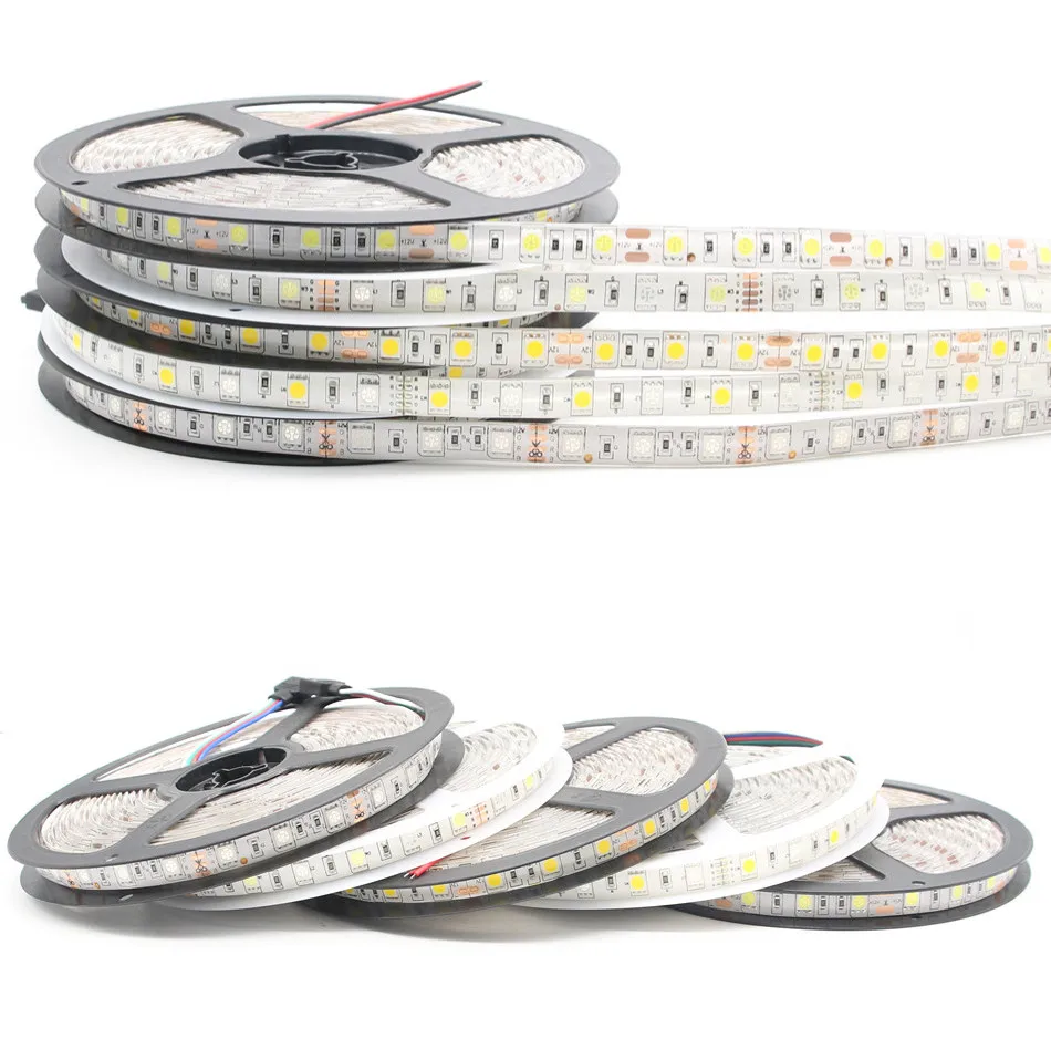 Imagem -03 - Rgb Rgbw 60led m Led Strip Mais 4-zone mi Luz Rgb Rgbw Controle Remoto Mais 12v Led Power 20m 25m 30m 40m 5050