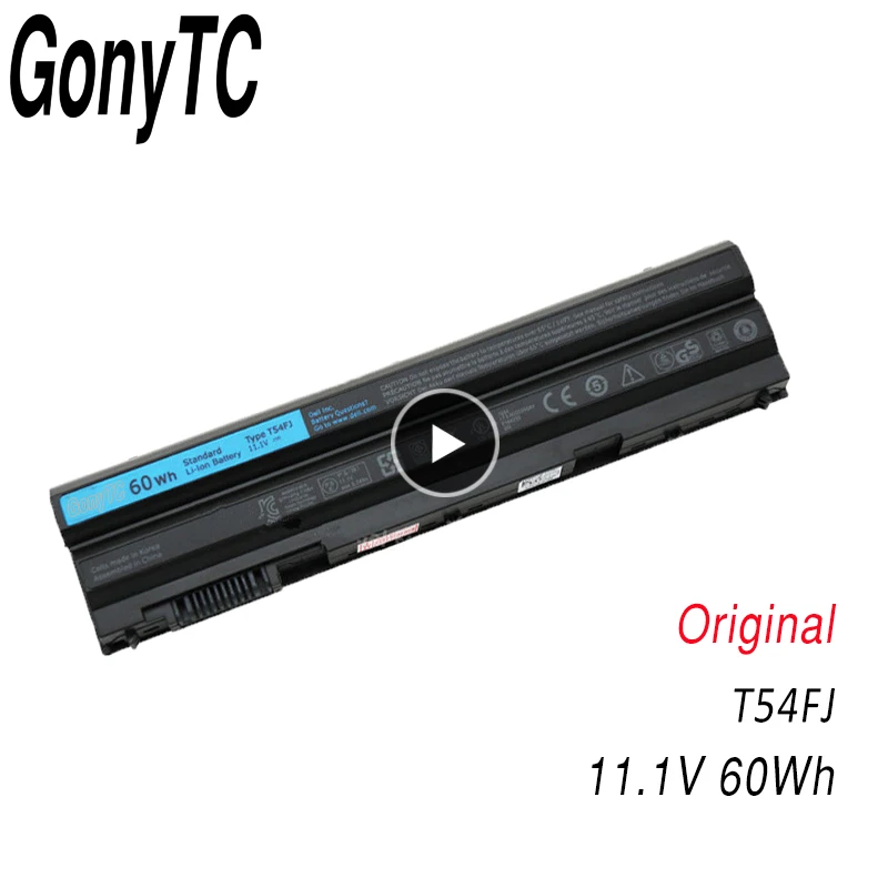 

Origina T54FJ 60wh 8858X Battery For Dell Latitude E5420 E5430 E6420 E6430 E6520 E5530 M5Y0X HCJWT T54FJ 911MD 4YRJH PRRRF 6cell