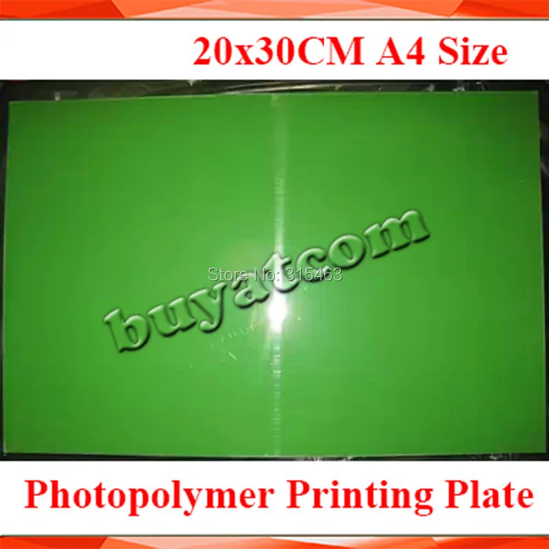 6Pcs 200x300MM A4 Size Water Washable for Pad Printing Hot Foil Stamping CliChe Making UV Exposure Photopolymer Printing Plate