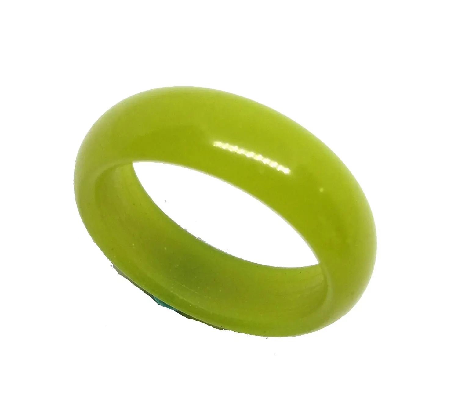 

Natural Fluorite Luminous Glow In Dark Stone Lucky Band Ring