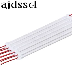 10 Stück * 50 cm DC12V 5730 LED-Streifen-LED-Lichtleiste 5730 5630 mit U-Aluminiumgehäuse + PC-Abdeckung