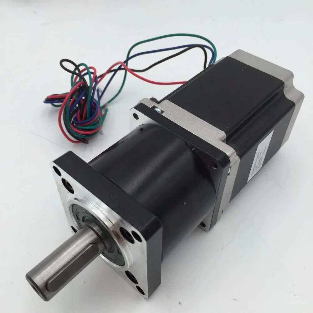 Reducer+NEMA23  1.1Nm Motor kits Ratio 100:1 Planetary Geared Stepper Motor 57mm L56mm 3A 14mm Shaft with Keyway for CNC Router