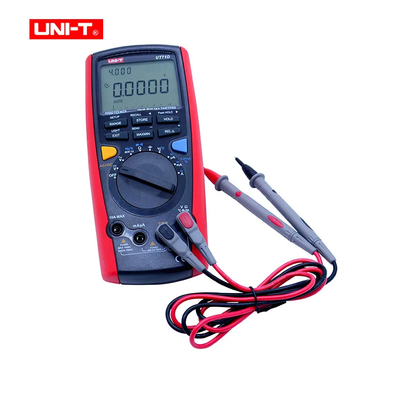 Ture RMS Intelligent Digital MultiMeter UNI-T UT71A UT71B UT71C UT71D UT71E;AC DC voltage current Meter diode Test LCD Backlight