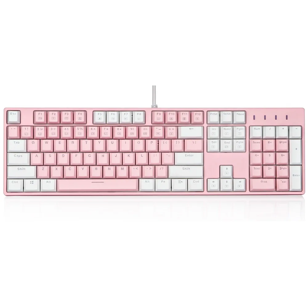 

Механическая игровая клавиатура PBT с использованием клавиш cherry mx Pbt doubleshot, 9 цветов светодиодный ная подсветка, 104 клавиш, синий переключатель X8100