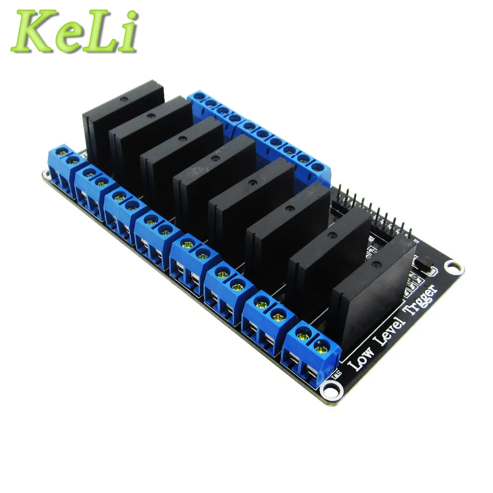 1pcs 8 Channel 5V DC Relay Module Solid State Low Level SSR AVR DSP