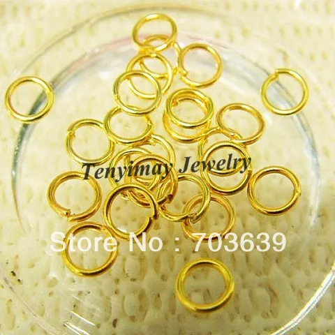 

Gold Plated 5mm C Rings For DIY Fashion Accessory 1000pcs/lot Free Shipping