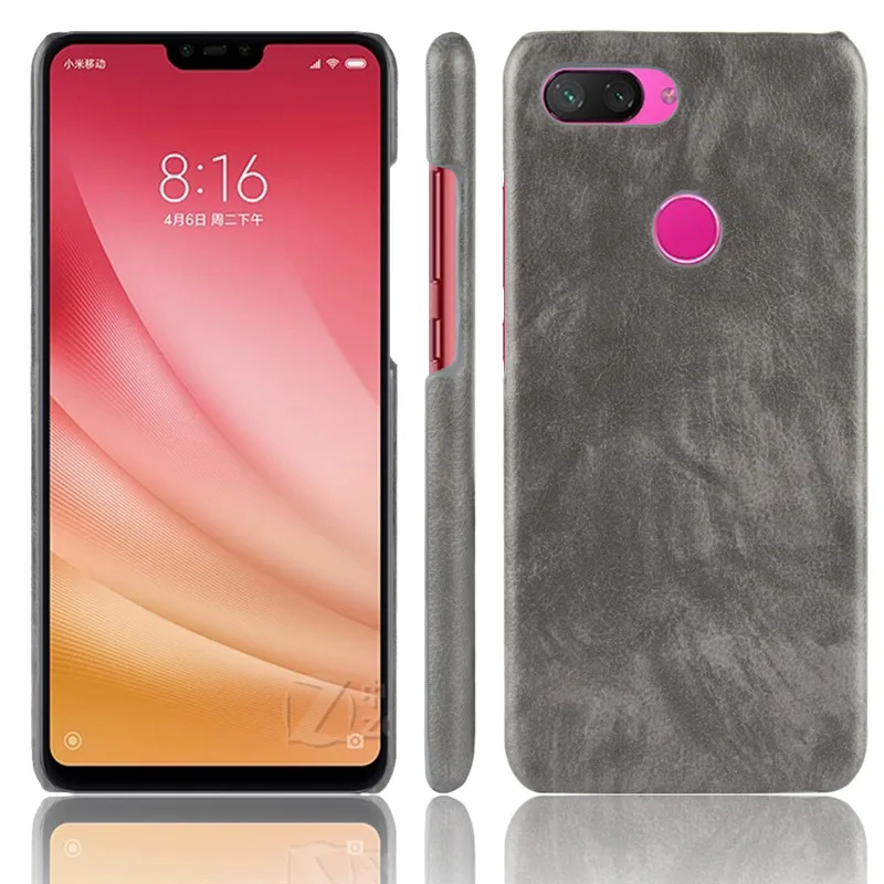 For Xiaomi mi 8 Youth ShockProof luxury PU mi8 Leather Hard Back Cover Case For Xiaomi mi 8 Lite Phone Case