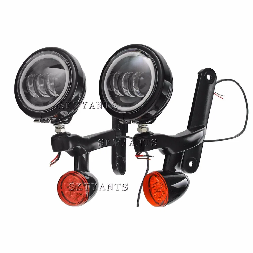 

Motorcycle 4.5" LED fog light Auxiliary Lighting Spot Fog Passing Light Lamp For touring Street Glide Trike Fog Lamp Assembly