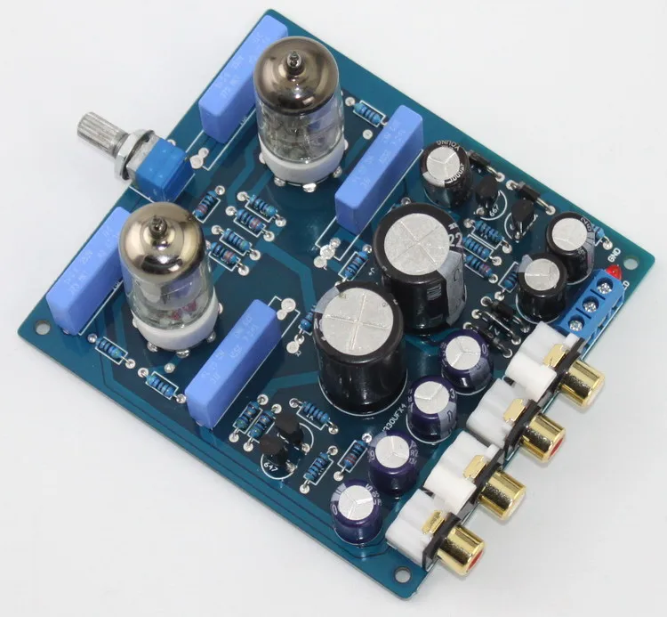 Assembly 6J1 Vacuum tube preamp Audio HiFi Buffer Pre-amplifie board Refer X10-D circuit