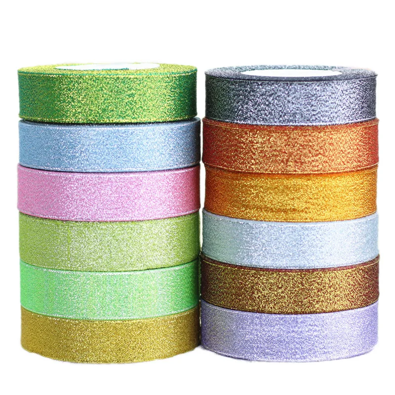 (25 yards/lot) (20/25/40mm) colorful ribbon Christmas packaging high-grade quality squares ribbons