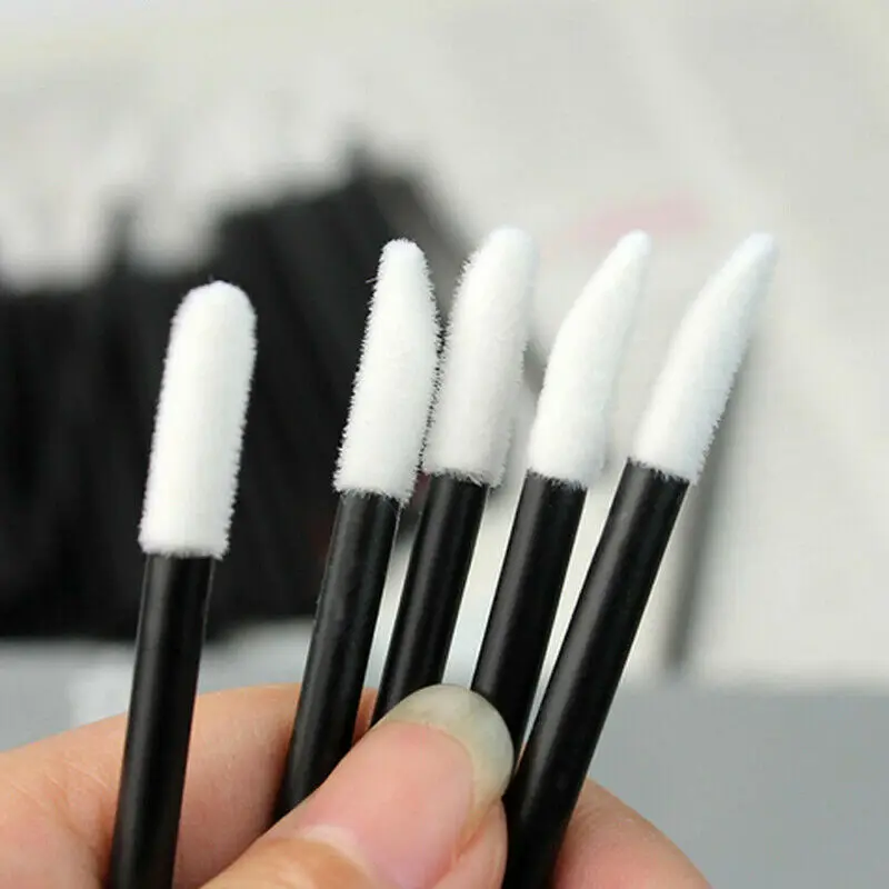 50 PCS Disposable Lip Brush Gloss Wands Applicator Disposable Lip Brushes Lint Free Tips Perfect Best Makeup Tools