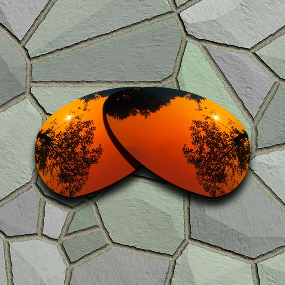 Grey Black&Red Orange Anti-scratch Polarized Replacement Lenses for Oakley Crosshair S