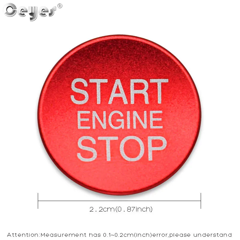 Ceyes Car Interior Accessories Sticker Styling Ignition Start Engine Stop Button Ring Fit For Alfa Romeo Stelvio 159 Mito Giulia