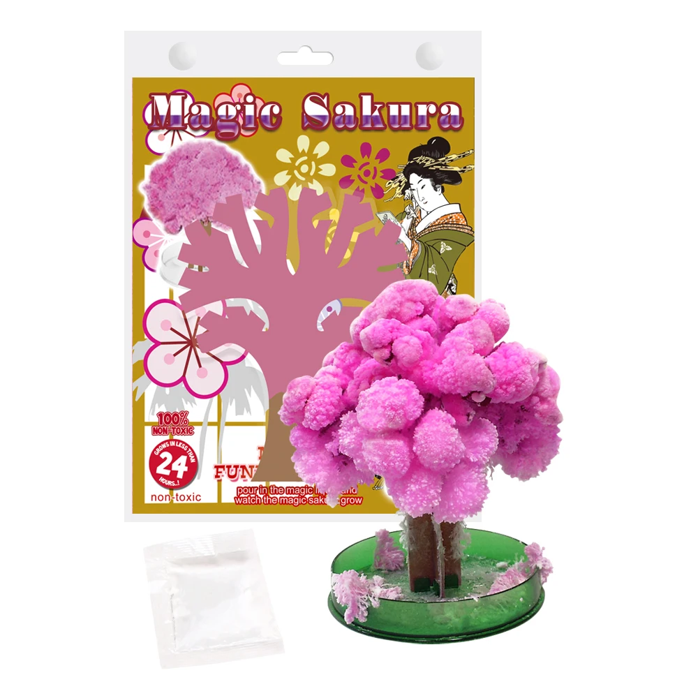 

2019 14Hx11Wcm ThumbsUp!Cool Japan!Magic Japanese Sakura Tree-Brand New Made in Japan Desktop Cherry Blossom Chritmas Kids Gifts