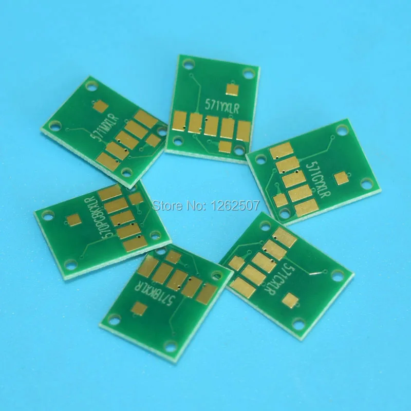 EU PGI-570 CLI-571 ARC Chip For Canon PIXMA MG7750 MG7751 MG7752 MG7753 TS8050 TS8051 TS8052 TS8053 TS9050 TS9055 Ciss Cartridge