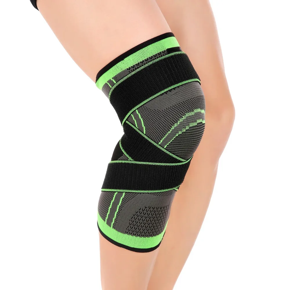 1 Pcs 3d Pressurized Fitness Running Cycling Knee Support Braces Elastic Nylon Sport Compression Pads Sleeve for Basketball