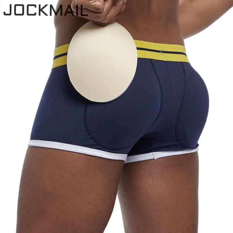 

JOCKMAIL padded Sexy men underwear butt Bulge Enhancing boxer men shaper Push Up Cup penis enlargement gay underwear underpants