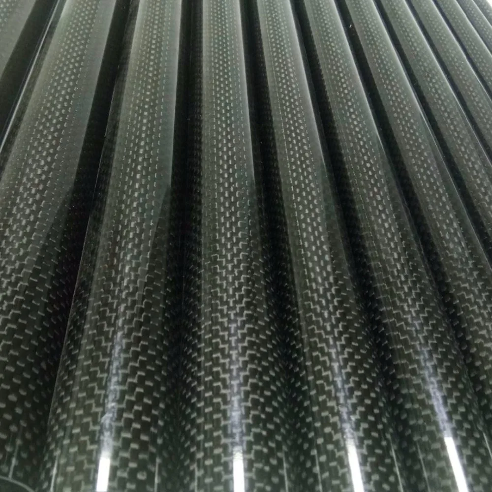 1 Roll Wrapped Carbon Fiber Tube 3K Glossy surface diameter 10mm 12mm 14mm 16mm 18mm 22mm 24mm 26mm 28mm 30mm 32mm Length500mm