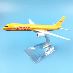 hot sell plane model Boeing 757 DHL cargo aircraft B757 16cm Alloy simulation airplane model for kids toys Christmas gift